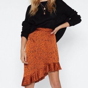 New w/ Tags NastyGal Asymmetrical Midi Skirt